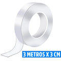 Fita Dupla Face Adesiva Transparente Resistente Gripo