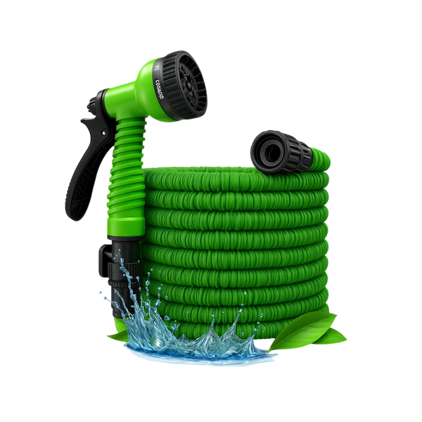 Mangueira Mágica Expansível 30 Metros com Bico Pulverizador Multiuso HidroFlex – Jardim e Limpeza 1 Unidade