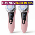 Massageador Facial 4 em 1 para Skincare com LED e Vibração Sônica