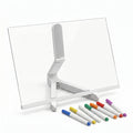 Quadro de Desenho LED Brilhante Reutilizável Lunpad com 7 Canetinhas e Suporte Incluso