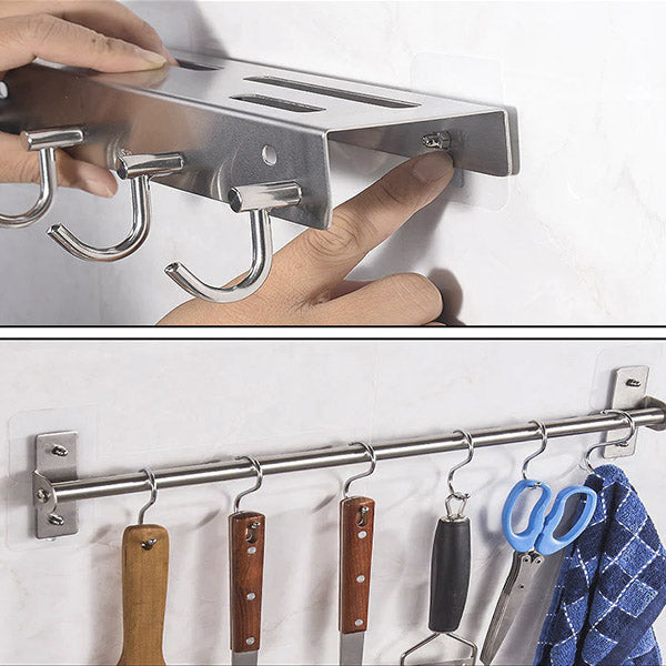 Kit 18 Gancho Adesivo Autocolante De Parede Resistente Cola Forte Multiuso Cozinha Banheiro Casa - Melhora O Preço